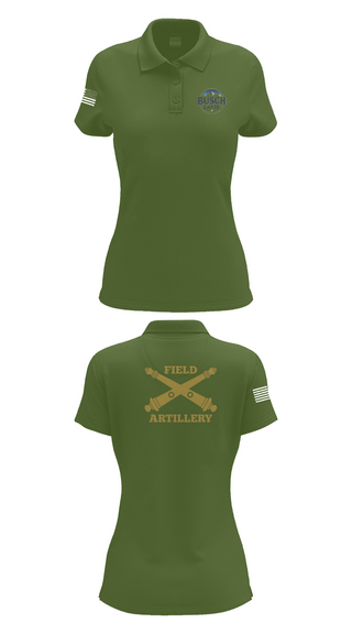 Womens Short Sleeve Performance Polo, Busch Latte, Army, Teamtime, Team time, sublimation, custom sports apparel, team uniforms, spirit wear, spiritwear, sports uniforms, custom shirts, team store, custom team store, fundraiser sports, apparel fundraiser