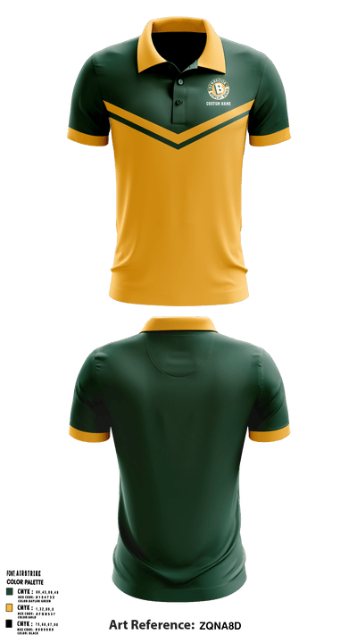 Benbrook High School Bobcat Marching Band 42896694 Short Sleeve Performance Polo -1
