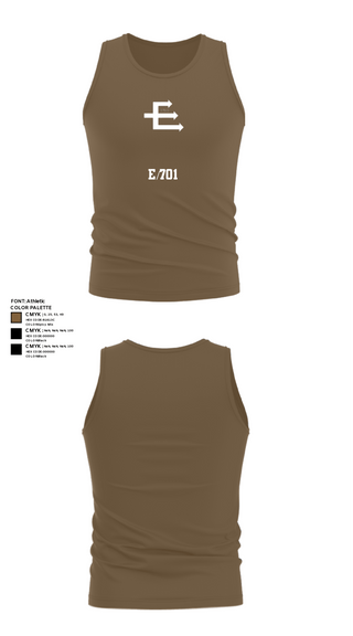 Tank Top, E/701, Army, Teamtime, Team time, sublimation, custom sports apparel, team uniforms, spirit wear, spiritwear, sports uniforms, custom shirts, team store, custom team store, fundraiser sports, apparel fundraiser