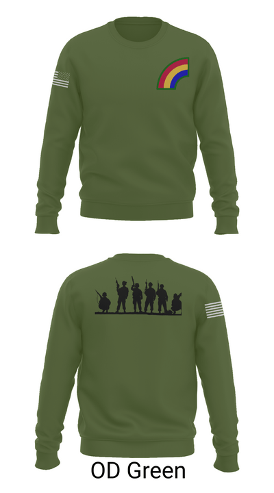 42ND Infantry Division 74550068 Crew Neck Sweatshirt - 45