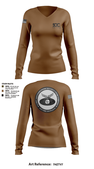 Womens Long Sleeve Vneck Shirt, F.A.S.T., Marines, Teamtime, Team time, sublimation, custom sports apparel, team uniforms, spirit wear, spiritwear, sports uniforms, custom shirts, team store, custom team store, fundraiser sports, apparel fundraiser