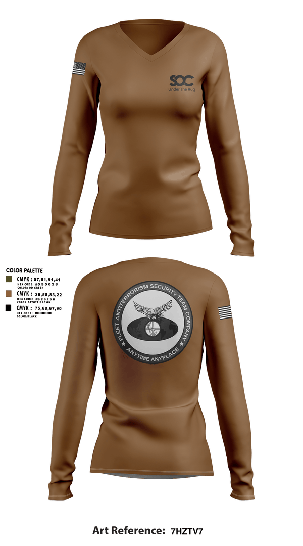 Womens Long Sleeve Vneck Shirt, F.A.S.T., Marines, Teamtime, Team time, sublimation, custom sports apparel, team uniforms, spirit wear, spiritwear, sports uniforms, custom shirts, team store, custom team store, fundraiser sports, apparel fundraiser