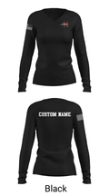 Greyhounds Badminton 55285916 Women's Long Sleeve V-neck Shirt - 13