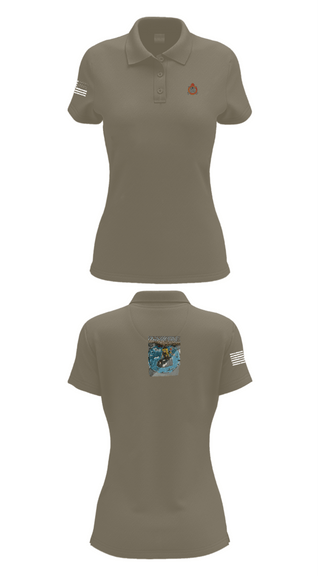 Women's Short Sleeve Performance Polo, 34th DSB, Army, Teamtime, Team time, sublimation, custom sports apparel, team uniforms, spirit wear, spiritwear, sports uniforms, custom shirts, team store, custom team store, fundraiser sports, apparel fundraiser