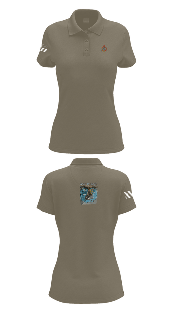 Women's Short Sleeve Performance Polo, 34th DSB, Army, Teamtime, Team time, sublimation, custom sports apparel, team uniforms, spirit wear, spiritwear, sports uniforms, custom shirts, team store, custom team store, fundraiser sports, apparel fundraiser