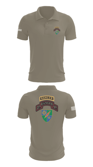 Short Sleeve Performance Polo, 2nd Battalion 75th Ranger Regiment, , Teamtime, Team time, sublimation, custom sports apparel, team uniforms, spirit wear, spiritwear, sports uniforms, custom shirts, team store, custom team store, fundraiser sports, apparel fundraiser