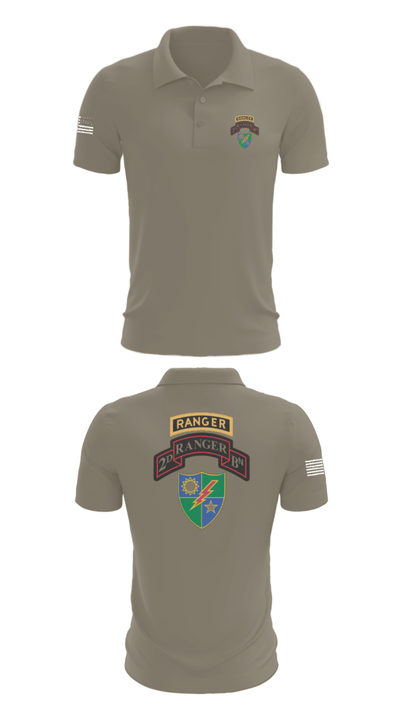 2nd Battalion 75th Ranger Regiment 36081201 Short Sleeve Performance Polo - 67