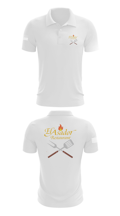 El Asador Restaurant 13570745 Short Sleeve Performance Polo - 9