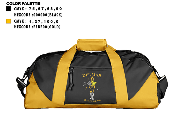 Duffle Bag, Del Mar High School Band, Spirit Store, Teamtime, Team time, sublimation, custom sports apparel, team uniforms, spirit wear, spiritwear, sports uniforms, custom shirts, team store, custom team store, fundraiser sports, apparel fundraiser