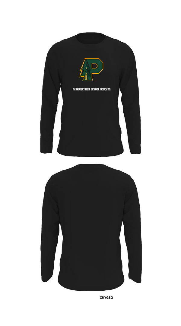 Long Sleeve Performance Shirt, Paradise High School Bobcats, Swimming, Teamtime, Team time, sublimation, custom sports apparel, team uniforms, spirit wear, spiritwear, sports uniforms, custom shirts, team store, custom team store, fundraiser sports, apparel fundraiser