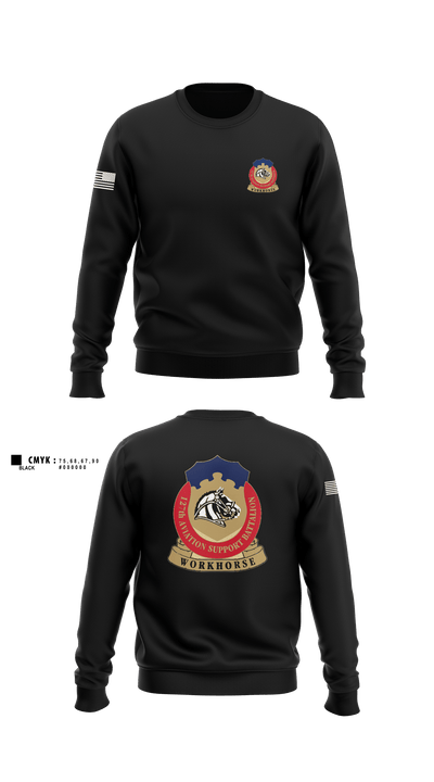 127th ASB WORKHORSE 79378829 Crew Neck Sweatshirt - 1