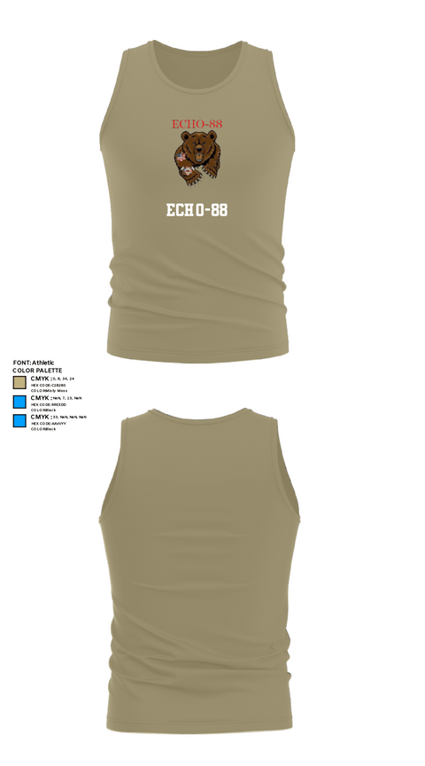Tank Top, ECHO-88, , Teamtime, Team time, sublimation, custom sports apparel, team uniforms, spirit wear, spiritwear, sports uniforms, custom shirts, team store, custom team store, fundraiser sports, apparel fundraiser