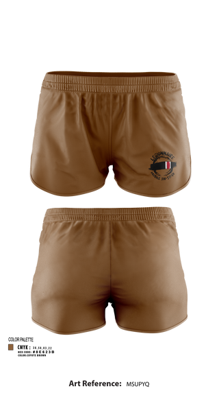 Womens Shorts, Legionnaire Mobile Jiu-Jitsu, , Teamtime, Team time, sublimation, custom sports apparel, team uniforms, spirit wear, spiritwear, sports uniforms, custom shirts, team store, custom team store, fundraiser sports, apparel fundraiser