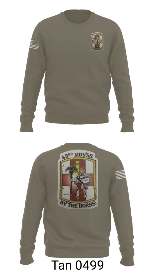 Crew Neck Sweatshirt, 43rd Medical Detachment, , Teamtime, Team time, sublimation, custom sports apparel, team uniforms, spirit wear, spiritwear, sports uniforms, custom shirts, team store, custom team store, fundraiser sports, apparel fundraiser