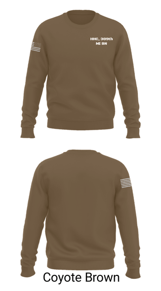 Crew Neck Sweatshirt, HHC, 389th MI BN, Army, Teamtime, Team time, sublimation, custom sports apparel, team uniforms, spirit wear, spiritwear, sports uniforms, custom shirts, team store, custom team store, fundraiser sports, apparel fundraiser