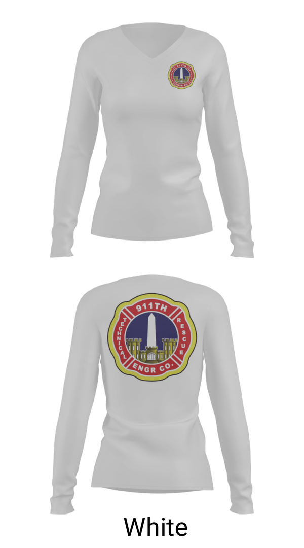 Women's Long Sleeve Vneck Shirt, 911th TREC, Army, Teamtime, Team time, sublimation, custom sports apparel, team uniforms, spirit wear, spiritwear, sports uniforms, custom shirts, team store, custom team store, fundraiser sports, apparel fundraiser