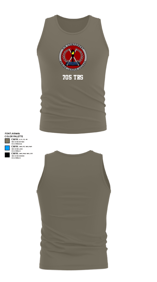 Tank Top, 705 TRS, Air Force, Teamtime, Team time, sublimation, custom sports apparel, team uniforms, spirit wear, spiritwear, sports uniforms, custom shirts, team store, custom team store, fundraiser sports, apparel fundraiser