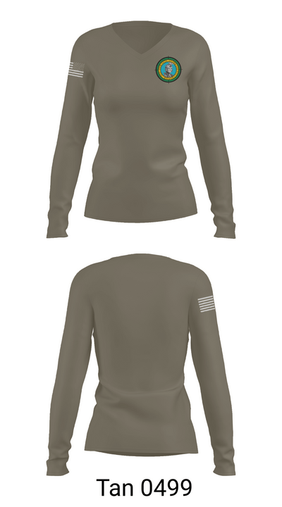 PNW Vets - Clark County 54348387 Women's Long Sleeve V-neck Shirt -1 77