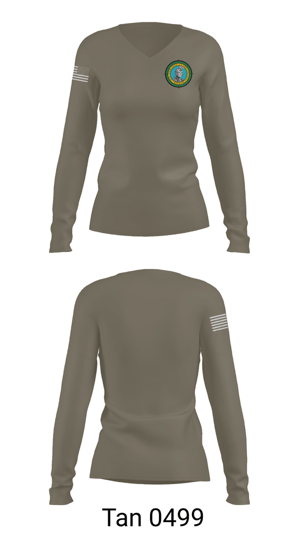 Womens Long Sleeve Vneck Shirt 1, PNW Vets - Clark County, , Teamtime, Team time, sublimation, custom sports apparel, team uniforms, spirit wear, spiritwear, sports uniforms, custom shirts, team store, custom team store, fundraiser sports, apparel fundraiser