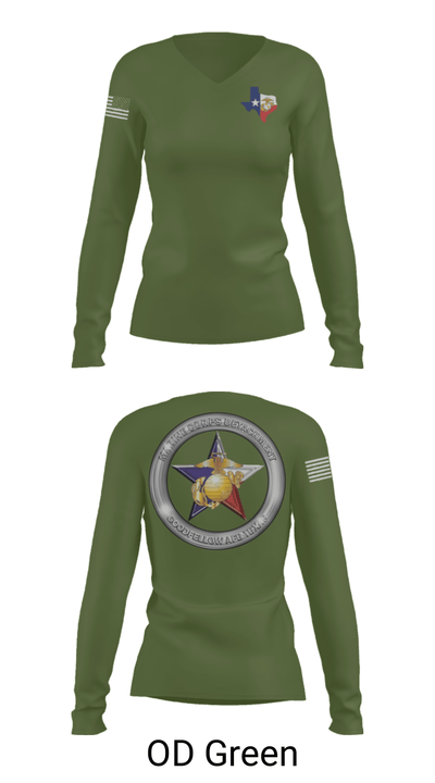 Goodfellow AFB MCD 8795837 Women's Long Sleeve V-neck Shirt - 57