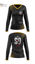 TUNNEL VIZION 60094204 Women's Long Sleeve V-neck Shirt - 1