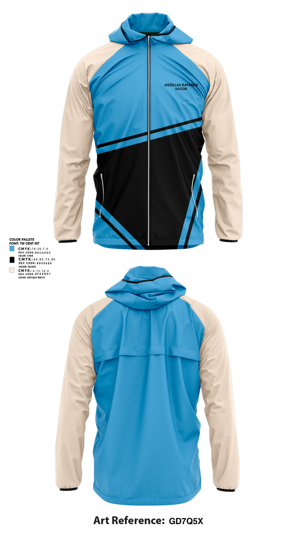 Windbreaker, Agüillas Rayadas, Men's Soccer, Teamtime, Team time, sublimation, custom sports apparel, team uniforms, spirit wear, spiritwear, sports uniforms, custom shirts, team store, custom team store, fundraiser sports, apparel fundraiser