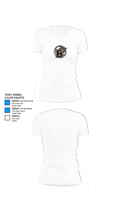 Birchwood High School Cross Country 28884786 Women's Short Sleeve V-neck Shirt - 18