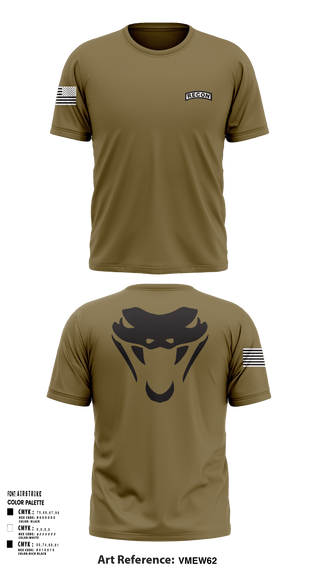 Short Sleeve Performance Shirt, RookVIPERS, Army, Teamtime, Team time, sublimation, custom sports apparel, team uniforms, spirit wear, spiritwear, sports uniforms, custom shirts, team store, custom team store, fundraiser sports, apparel fundraiser