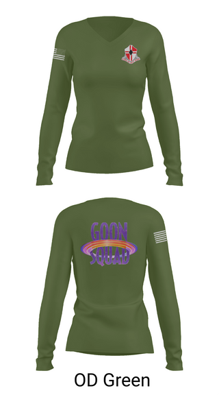 Womens Long Sleeve Vneck Shirt, 92nd Engineers, , Teamtime, Team time, sublimation, custom sports apparel, team uniforms, spirit wear, spiritwear, sports uniforms, custom shirts, team store, custom team store, fundraiser sports, apparel fundraiser