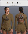 Comanche Squad 4858933 Women's Long Sleeve V-neck Shirt -1 14