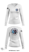 The Moss Tree Service 86074742 Women's Long Sleeve V-neck Shirt - 103