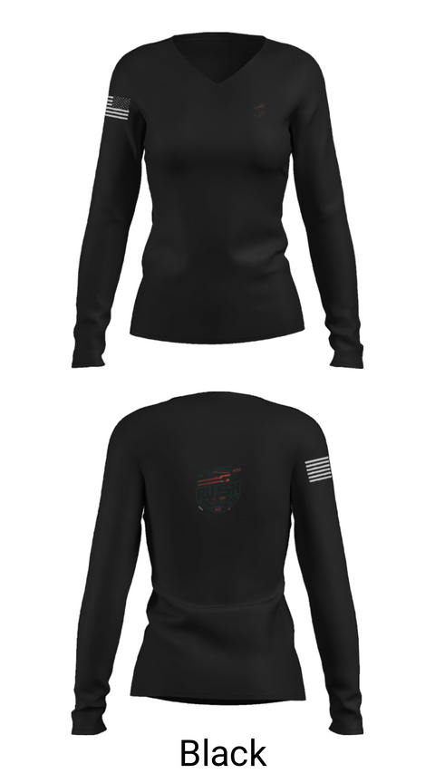 Women's Long Sleeve Vneck Shirt, Rush auto detail, , Teamtime, Team time, sublimation, custom sports apparel, team uniforms, spirit wear, spiritwear, sports uniforms, custom shirts, team store, custom team store, fundraiser sports, apparel fundraiser