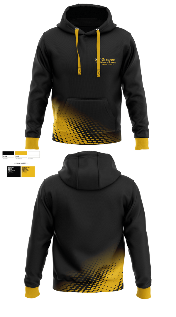 Hoodie, Glencoe High School Cross Country, Cross Country, Teamtime, Team time, sublimation, custom sports apparel, team uniforms, spirit wear, spiritwear, sports uniforms, custom shirts, team store, custom team store, fundraiser sports, apparel fundraiser