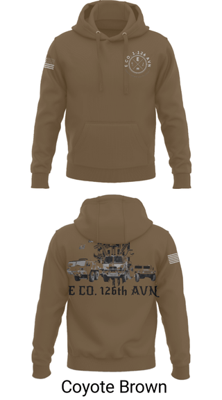 Hoodie, B Co. 1-126AVN, Army, Teamtime, Team time, sublimation, custom sports apparel, team uniforms, spirit wear, spiritwear, sports uniforms, custom shirts, team store, custom team store, fundraiser sports, apparel fundraiser