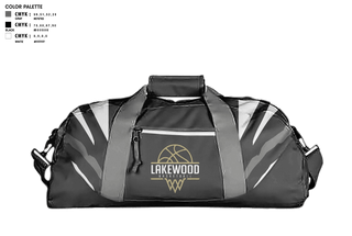 Duffle Bag, Lakewood High School Bsketball, Women's Basketball, Teamtime, Team time, sublimation, custom sports apparel, team uniforms, spirit wear, spiritwear, sports uniforms, custom shirts, team store, custom team store, fundraiser sports, apparel fundraiser