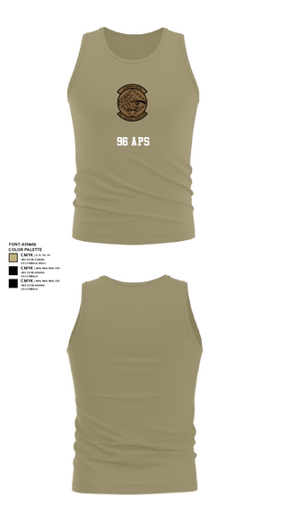 Tank Top, 96 APS, Air Force, Teamtime, Team time, sublimation, custom sports apparel, team uniforms, spirit wear, spiritwear, sports uniforms, custom shirts, team store, custom team store, fundraiser sports, apparel fundraiser