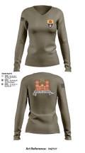 649 ENG CO649 ENG CO 61246639 Women's Long Sleeve V-neck Shirt - 6