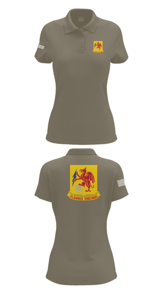 Women's Short Sleeve Performance Polo, 2nd Chemical Battalion, Army, Teamtime, Team time, sublimation, custom sports apparel, team uniforms, spirit wear, spiritwear, sports uniforms, custom shirts, team store, custom team store, fundraiser sports, apparel fundraiser
