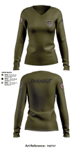 undefined Women's Long Sleeve V-neck Shirt -1 1