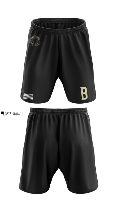 Bravo Company, 1-325 AIR, 2BCT, 82ND ABN DIV Athletic Shorts With Pockets - 1