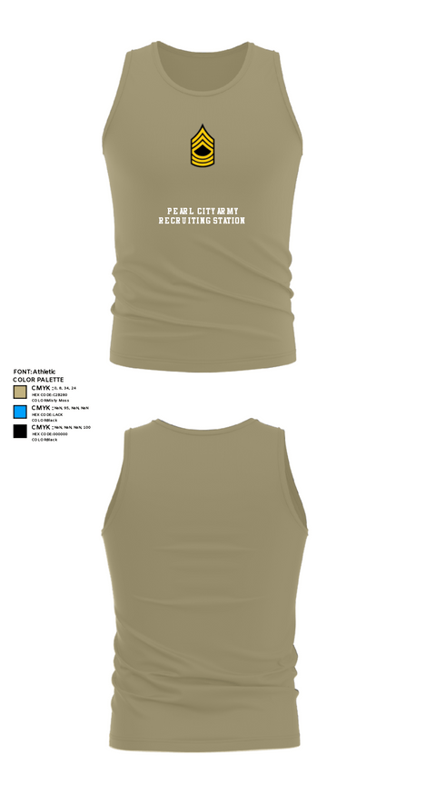 Tank Top, Pearl City Army Recruiting Station, Army, Teamtime, Team time, sublimation, custom sports apparel, team uniforms, spirit wear, spiritwear, sports uniforms, custom shirts, team store, custom team store, fundraiser sports, apparel fundraiser