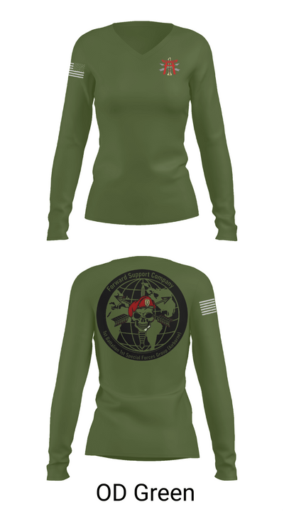 FSC 1-1SFG 4973174 Women's Long Sleeve V-neck Shirt -1 57
