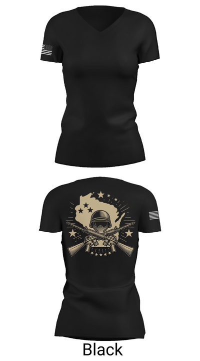 377th SMC 21529568 Women's Short Sleeve V-neck Shirt - 28