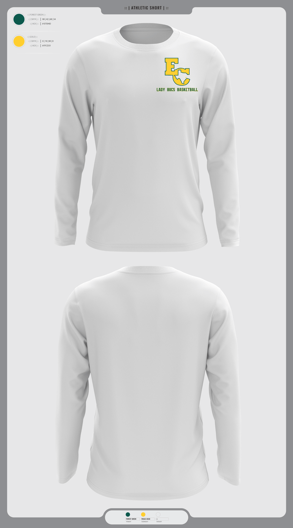 Long Sleeve Performance Shirt, East Chambers High School Basketball, Women's Basketball, Teamtime, Team time, sublimation, custom sports apparel, team uniforms, spirit wear, spiritwear, sports uniforms, custom shirts, team store, custom team store, fundraiser sports, apparel fundraiser