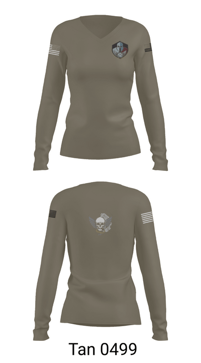 Special Response Team 18525439 Women's Long Sleeve V-neck Shirt -1 73
