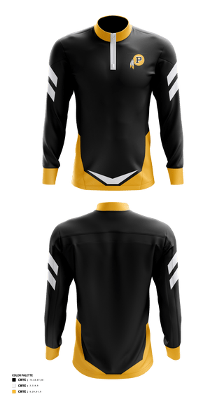 Quarter Zip Jacket, Pontotoc High School Golf, Golf, Teamtime, Team time, sublimation, custom sports apparel, team uniforms, spirit wear, spiritwear, sports uniforms, custom shirts, team store, custom team store, fundraiser sports, apparel fundraiser