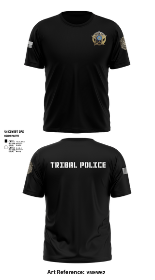 Short Sleeve Performance Shirt, Eastern Shawnee Tribal Police, Police, Teamtime, Team time, sublimation, custom sports apparel, team uniforms, spirit wear, spiritwear, sports uniforms, custom shirts, team store, custom team store, fundraiser sports, apparel fundraiser