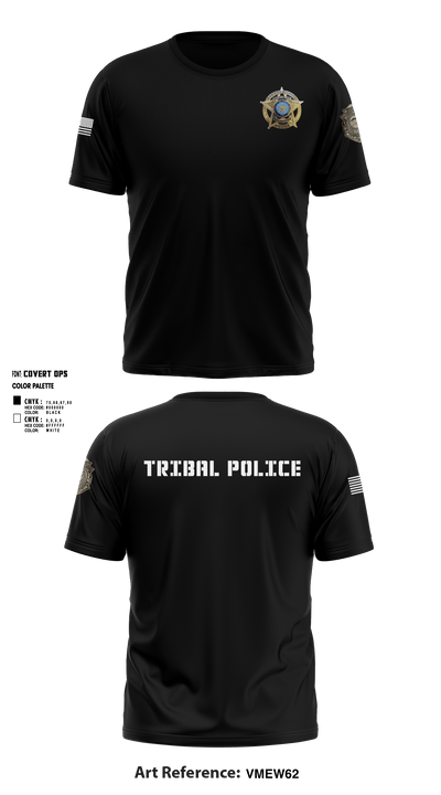 Eastern Shawnee Tribal Police 67427450 Short Sleeve Performance Shirt - 6