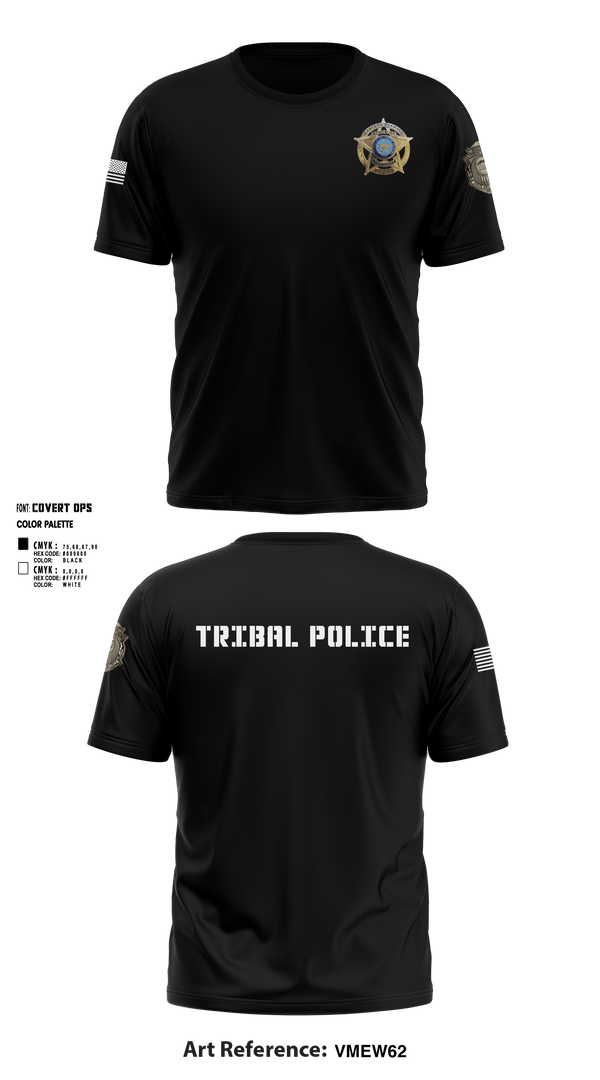 Short Sleeve Performance Shirt, Eastern Shawnee Tribal Police, Police, Teamtime, Team time, sublimation, custom sports apparel, team uniforms, spirit wear, spiritwear, sports uniforms, custom shirts, team store, custom team store, fundraiser sports, apparel fundraiser