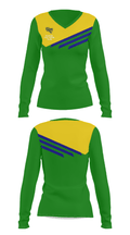 Grayson High School Track 12833636 Women's Long Sleeve V-neck Shirt - 28